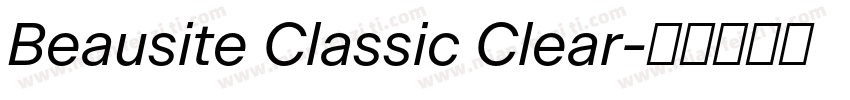 Beausite Classic Clear字体转换